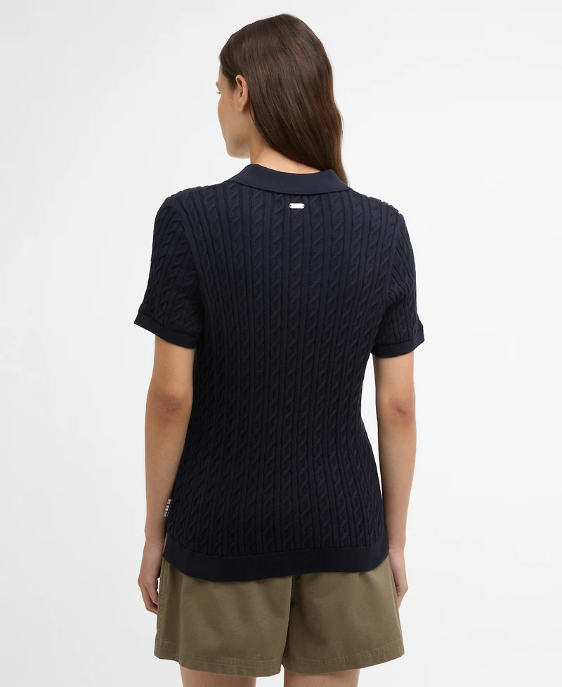 Barbour Women's Hartland Knitted Polo Jumper