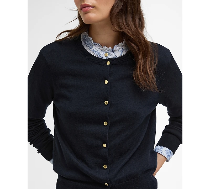 Barbour Women's Wisteria Crewneck Knitted Cardigan