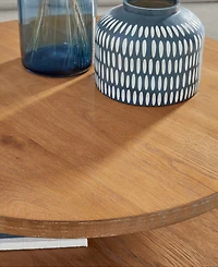 Knox 35" Wood Round Coffee Table