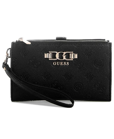 Guess Ainse Double Zip Around Wristlet Bag