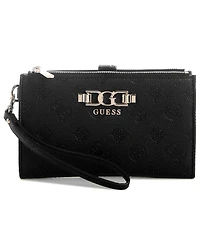 Guess Ainse Double Zip Around Wristlet Bag