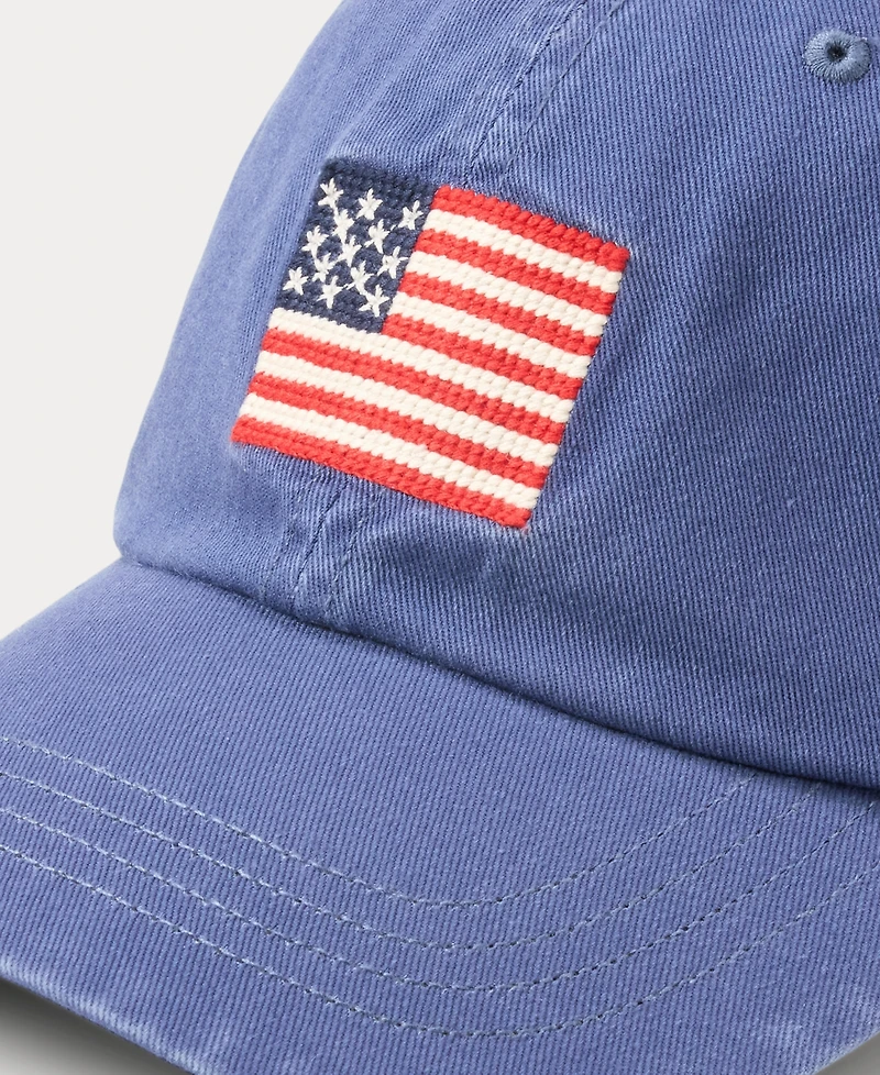 Polo Ralph Lauren Flag Embroidered Ball Cap