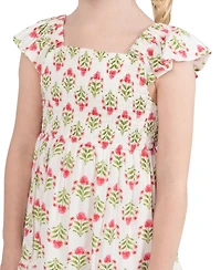 Rare Editions Girls' 2T-6X Smocked Tiered Dress