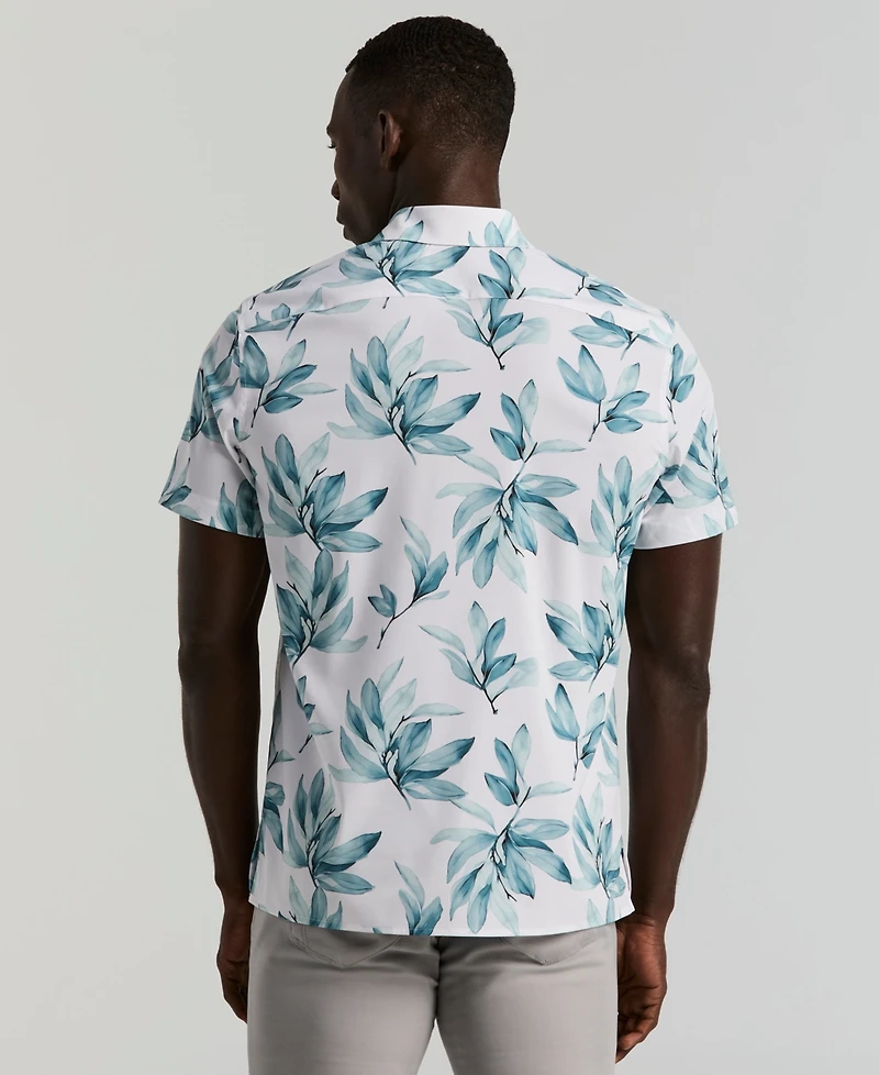 Perry Ellis Men's Magnolia Leaf Print Shirt