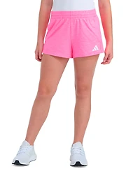 adidas Girls' 8-16 Elastic Waistband Melange Shorts