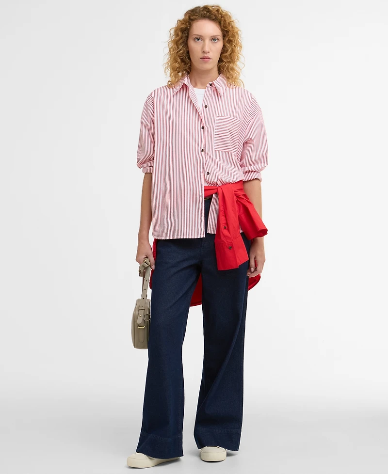 Barbour Women's Long-Sleeve Polly Striped Shirt