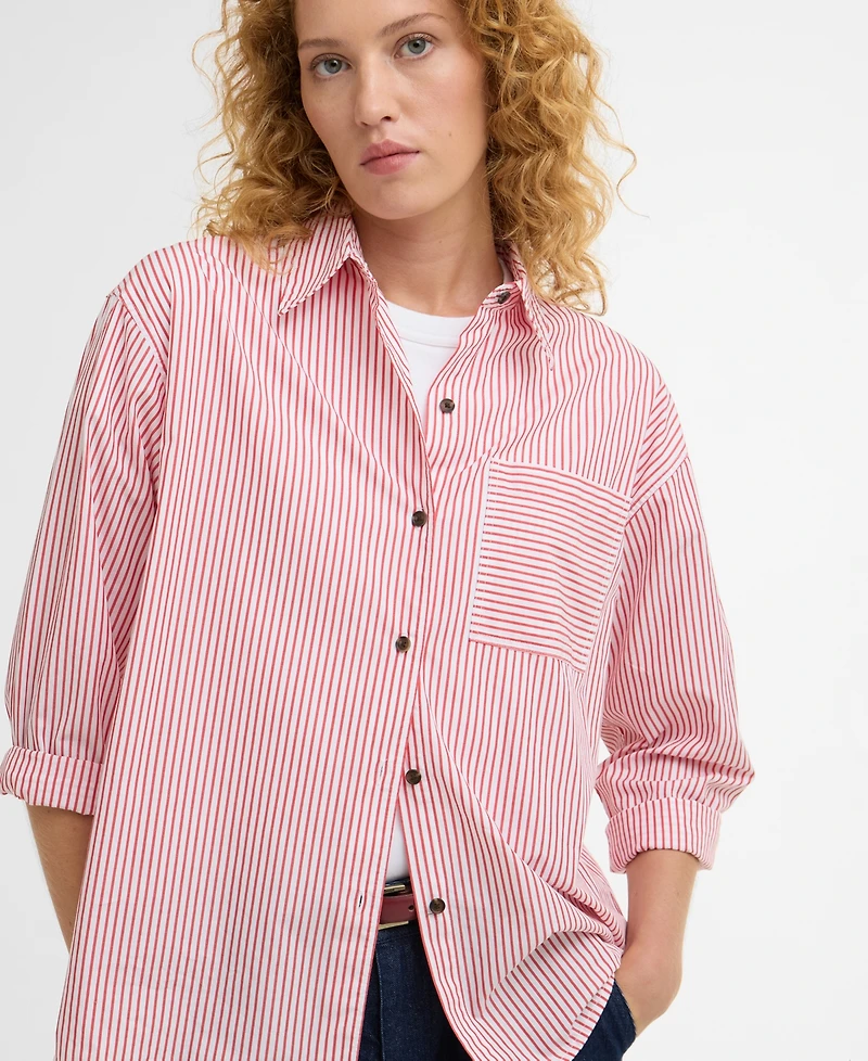 Barbour Women's Long-Sleeve Polly Striped Shirt