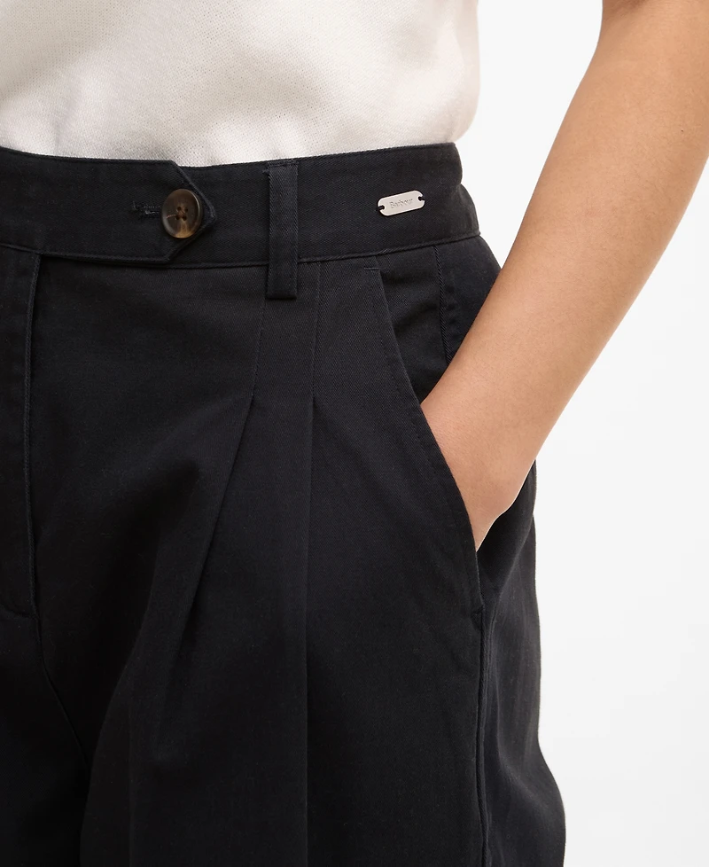 Barbour Women's Verona Cotton Straight-Fit Trousers