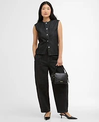 Barbour Women's Sleeveless Crewneck Myra Denim Shirt