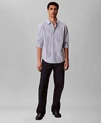 Calvin Klein Men's Multi Stripe Poplin Shirt