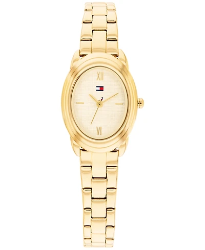 Tommy Hilfiger Women's Quartz Gold Tone Stainless Steel Bracelet Watch, 21.5mm