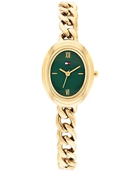 Tommy Hilfiger Women's Quartz Gold Tone Stainless Steel Chain Bracelet Watch, 21.5mm