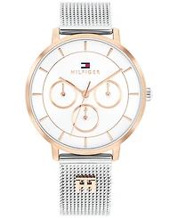 Tommy Hilfiger Women's Multifunction Two Tone Stainless Steel Mesh Bracelet Watch, 36mm