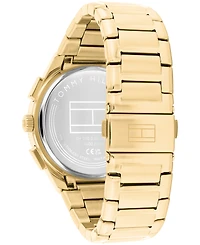 Tommy Hilfiger Men's Multifunction Gold Tone Stainless Steel Bracelet Watch, 43mm