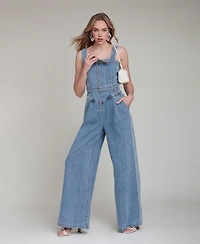 Avec Les Filles Women's Zip-Front Corset Jumpsuit