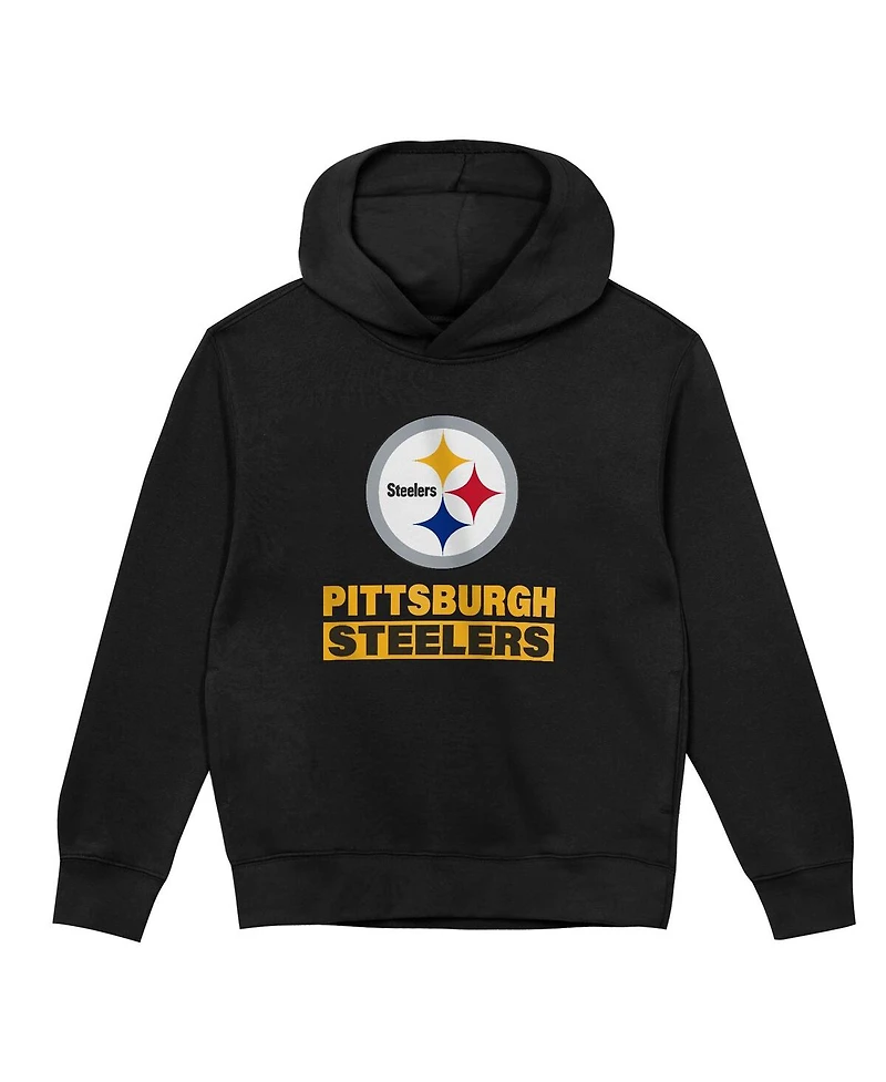 Outerstuff Toddler Black Pittsburgh Steelers Back to Basics Hoodie