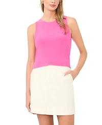 Vince Camuto Women's Crewneck Split Back Keyhole Tank Top