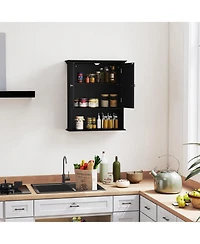 Costway Wall Mount Bathroom Cabinet Storage Organizer Medicine Cabinet