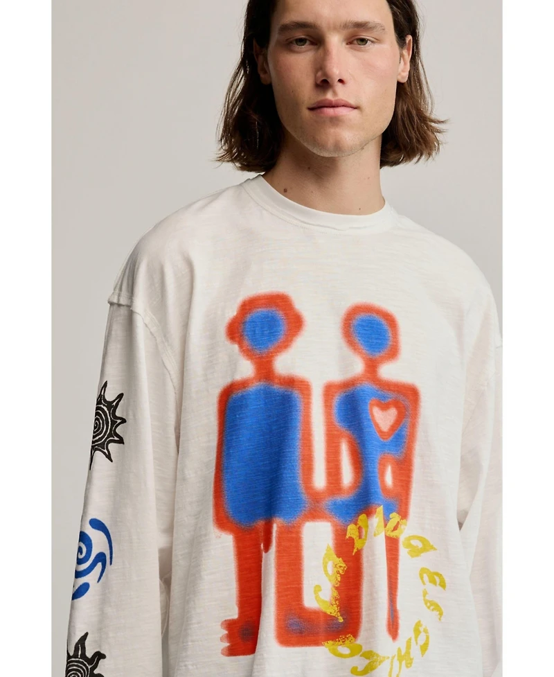 Desigual Men's Printed Cotton T-shirt