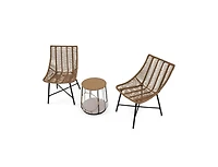Slickblue Outdoor 3-Piece Patio Set with Integrated Pet House