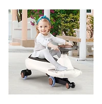 Hongge Wiggle Car with Hauling Rope Ride on Toy with Under-Seat Storage