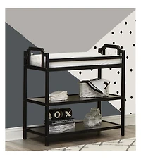 Flynama Modern Multi Purpose Changing Table Finish Removable Tray Convertible Bookshelf