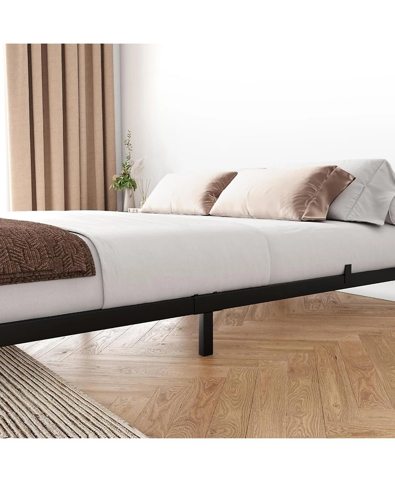 gaomon 10 Inch Twin Heavy Duty Metal Platform Bed- Slats Easy Assembly Noise-Free No Box Spring Needed