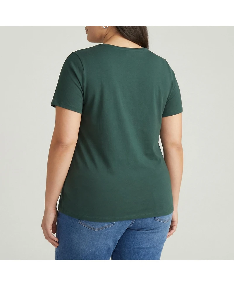 Universal Standard Women's Plus Scoop Neck Tee