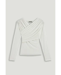 Nocturne Women's Draped Detail Long Sleeve Top