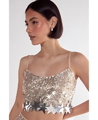 Nasty Gal Women's Embellished Star Trim Bralet