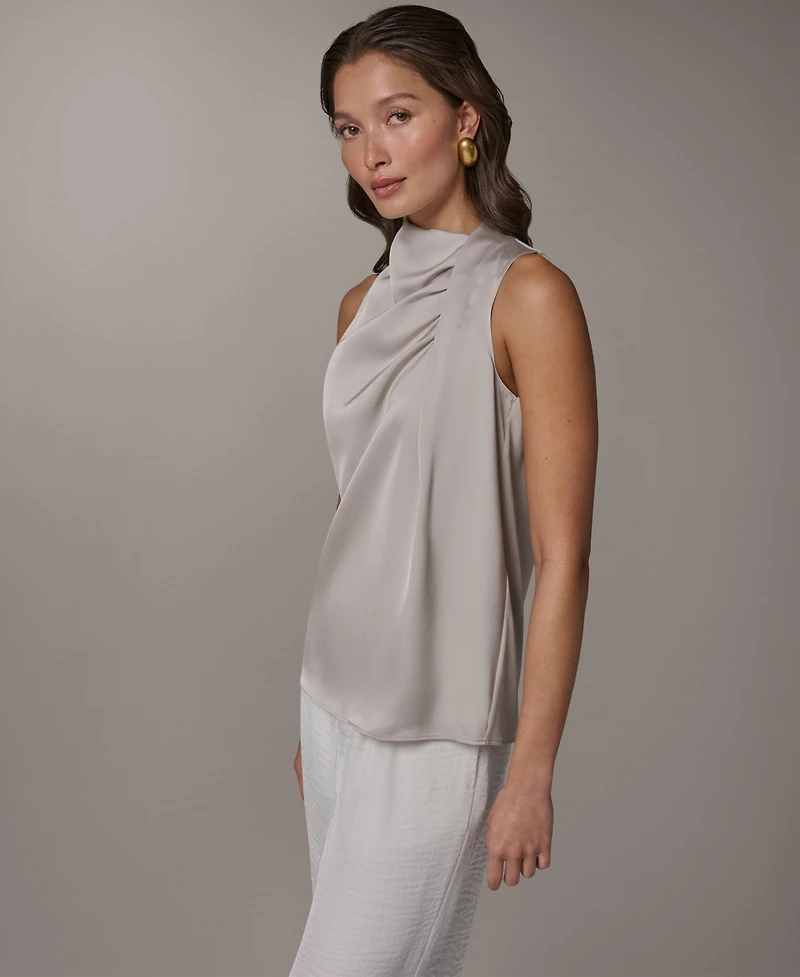 Donna Karan New York Women's Cowl Neck Top