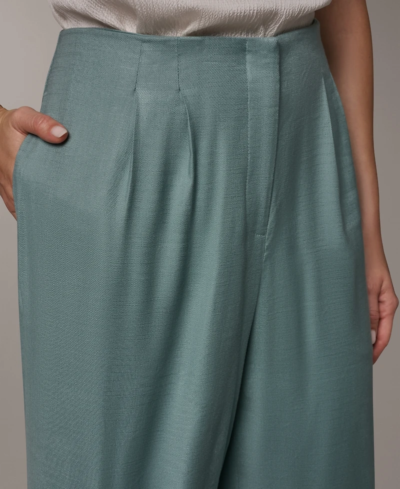 Donna Karan New York Women's Pleated Wide-Leg Pants