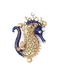 Betsey Johnson Faux Stone Seahorse Drop Earrings