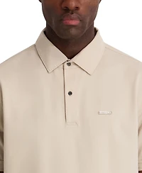 Karl Lagerfeld Paris Men's Regular-Fit Short-Sleeve Spread Collar Polo T-Shirt