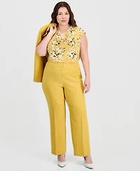 Kasper Plus L-Pocket Straight Pants