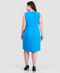 Kasper Plus Sleeveless Sheath Dress