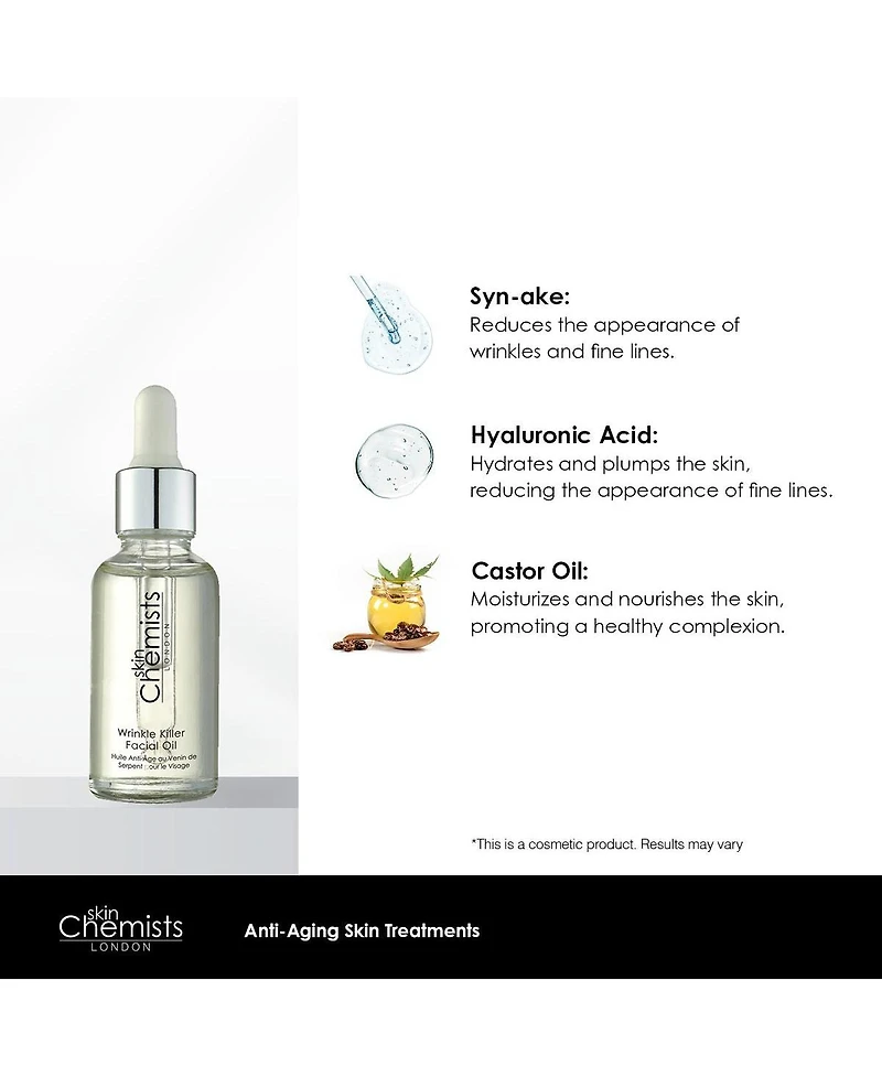 skinChemists Wrinkle Killer Facial Oil 30ml