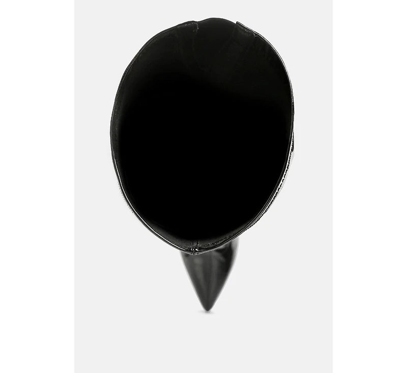 Riggle Long Patent Pu High Heel Boots