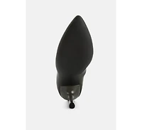 Zudio Solid Mid Heel Sock Boots