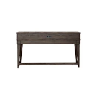 Liberty Furniture Industries, Inc Arrowcreek Console Bar Table in Weathered Stone