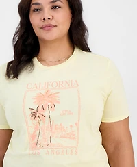 Rebellious One Trendy Plus California Sequin Graphic Tee