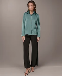 Donna Karan New York Petite Long-Sleeve Shirt