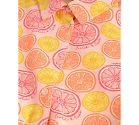 Scotch & Soda Girls' 7-16 Citrus Print Shirt and Shorts, 2-Piece Set