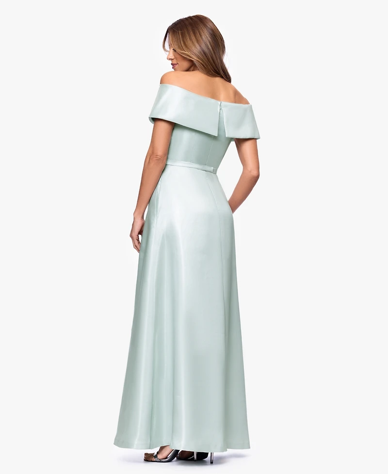 Xscape Women's Off-The-Shoulder Ball Gown