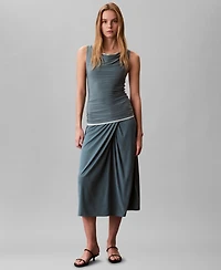 Calvin Klein Women's Second Skin Reversible Sleeveless Tank Top