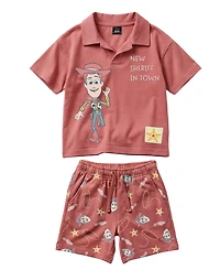 Toy Story Boys' 2T-5T Short-Sleeve Polo Shirt and Shorts, 2-Piece Set