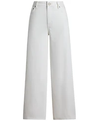 Lauren Ralph Petite High-Rise Wide-Leg Cropped Jeans