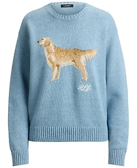 Lauren Ralph Petite Intarsia-Knit Crewneck Sweater