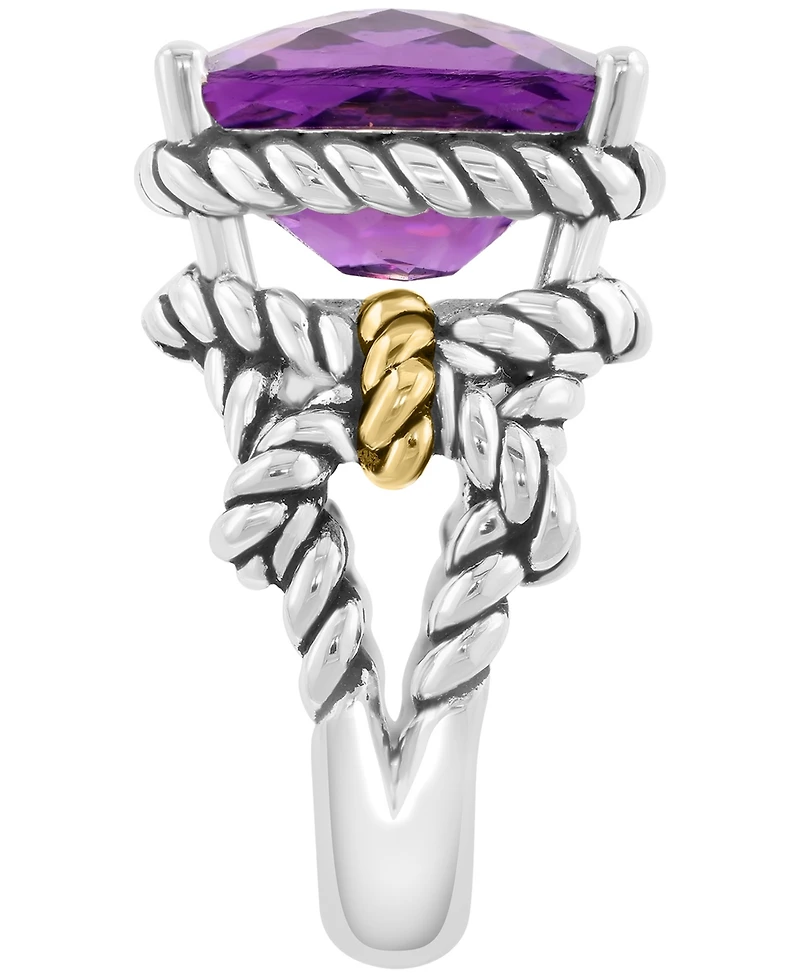 Effy Collection Amethyst Ring (6-5/8 ct. t.w.) in 18k Yellow Gold Plated Sterling Silver