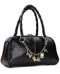 Patricia Nash Pomezia Large Leather Crossbody Satchel Bag